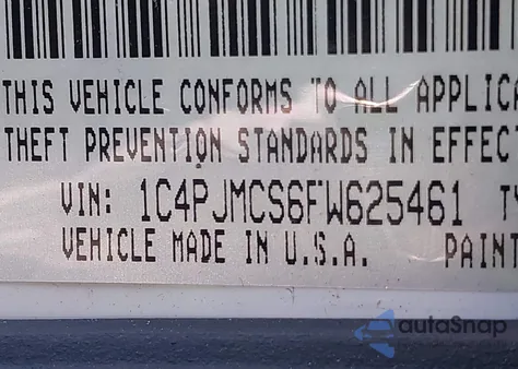 2015 Jeep Cherokee Latitude from USA, damaged, VIN 1C4PJMCS6FW625461